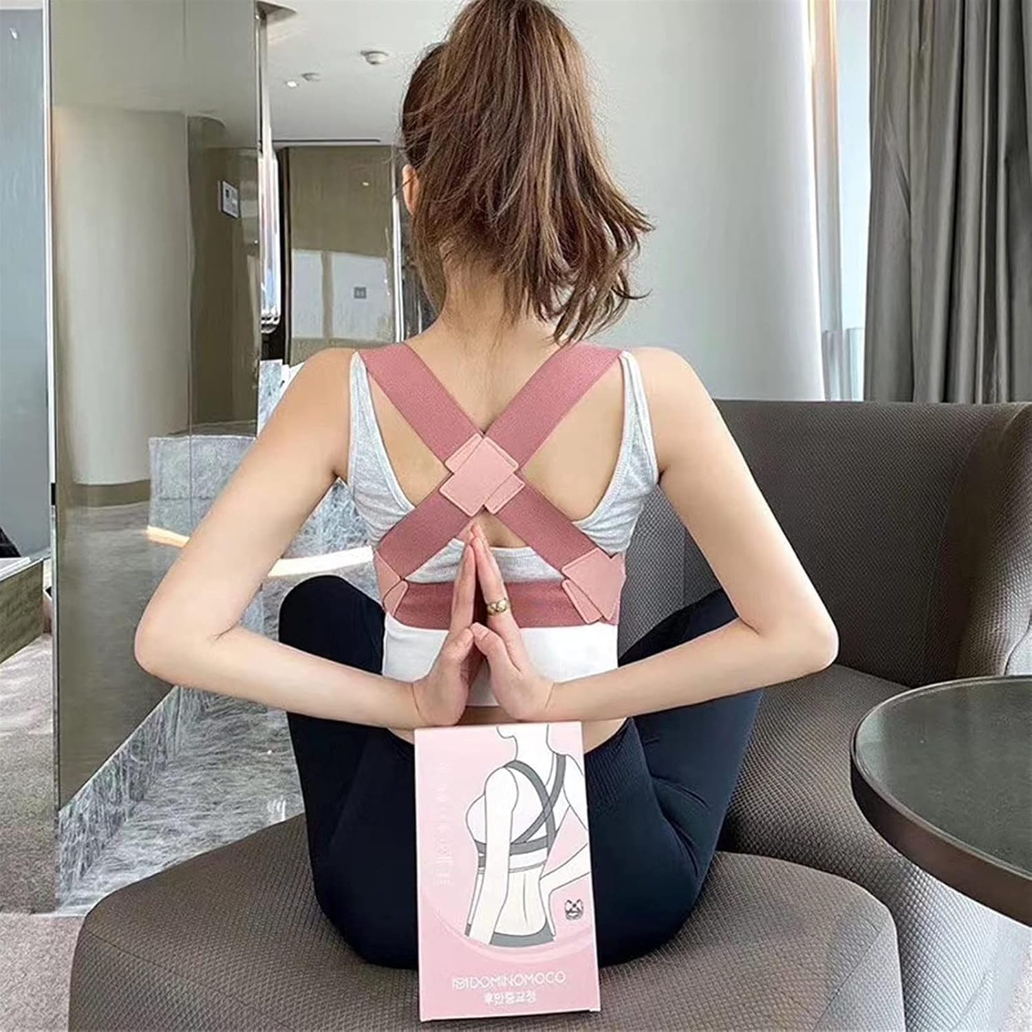 Posture Corrector Adjustable Upper Back Brace, Support and Providing Pain Relief from Neck, Back and Shoulder Posture Support Back Women Back Posture (Size : Medium) ()