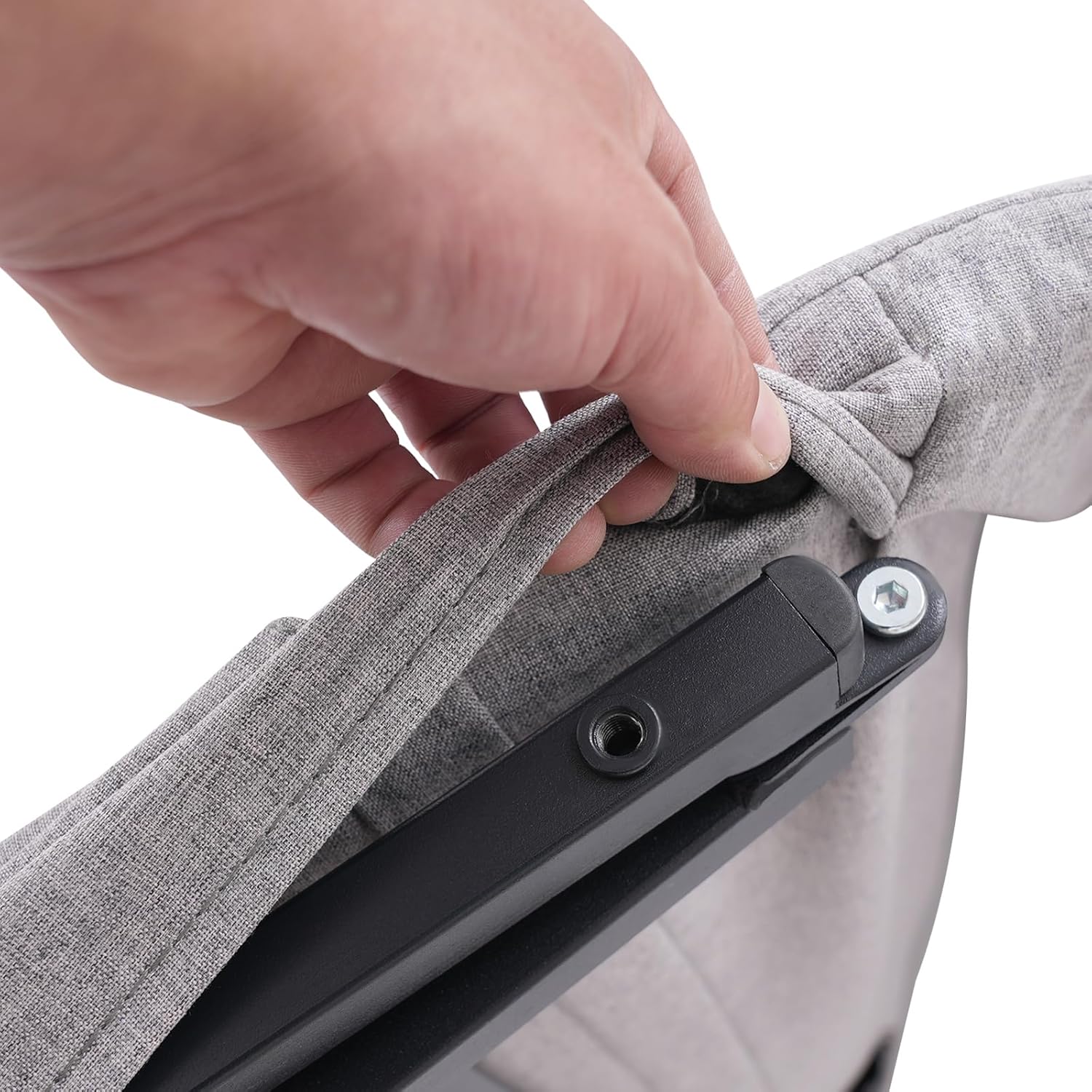 Electric Lifting Backrest Adjustable Bed Back Rest Electric Auxiliary Backrest for Elderly Pregnant Women Back Lumbar Support, 660lbs Capacity, Folding Armrests, 47.2