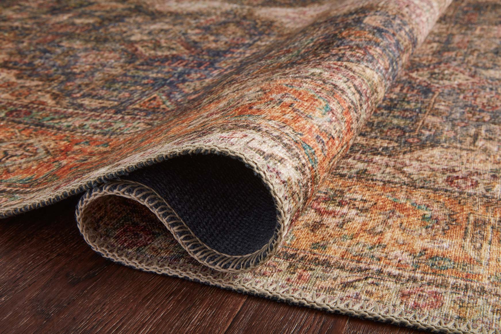 Loloi II Loren Collection - Traditional Power Loomed Rug in Plum (LQ-02)