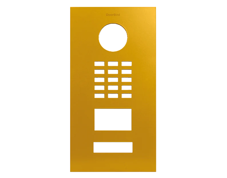 DoorBird Front Panel for D2101V in Golden Yellow, RAL 1004
