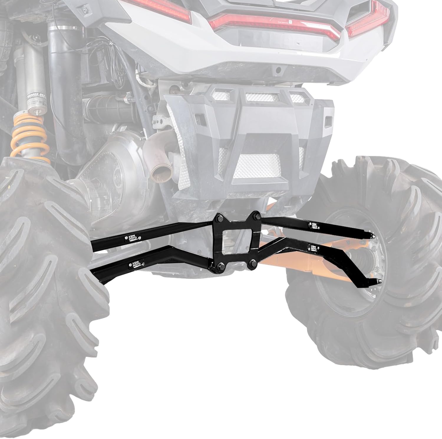 KEMIMOTO 14-23 XP 1000 Rear Radius Arms/Rods High Ground Clearance 4X Stronger Than Stock, Compatible with Polaris RZR XP 1000/RZR 4 1000 2014-2023, Adjustable Radius Rods with Reinforcement Rib
