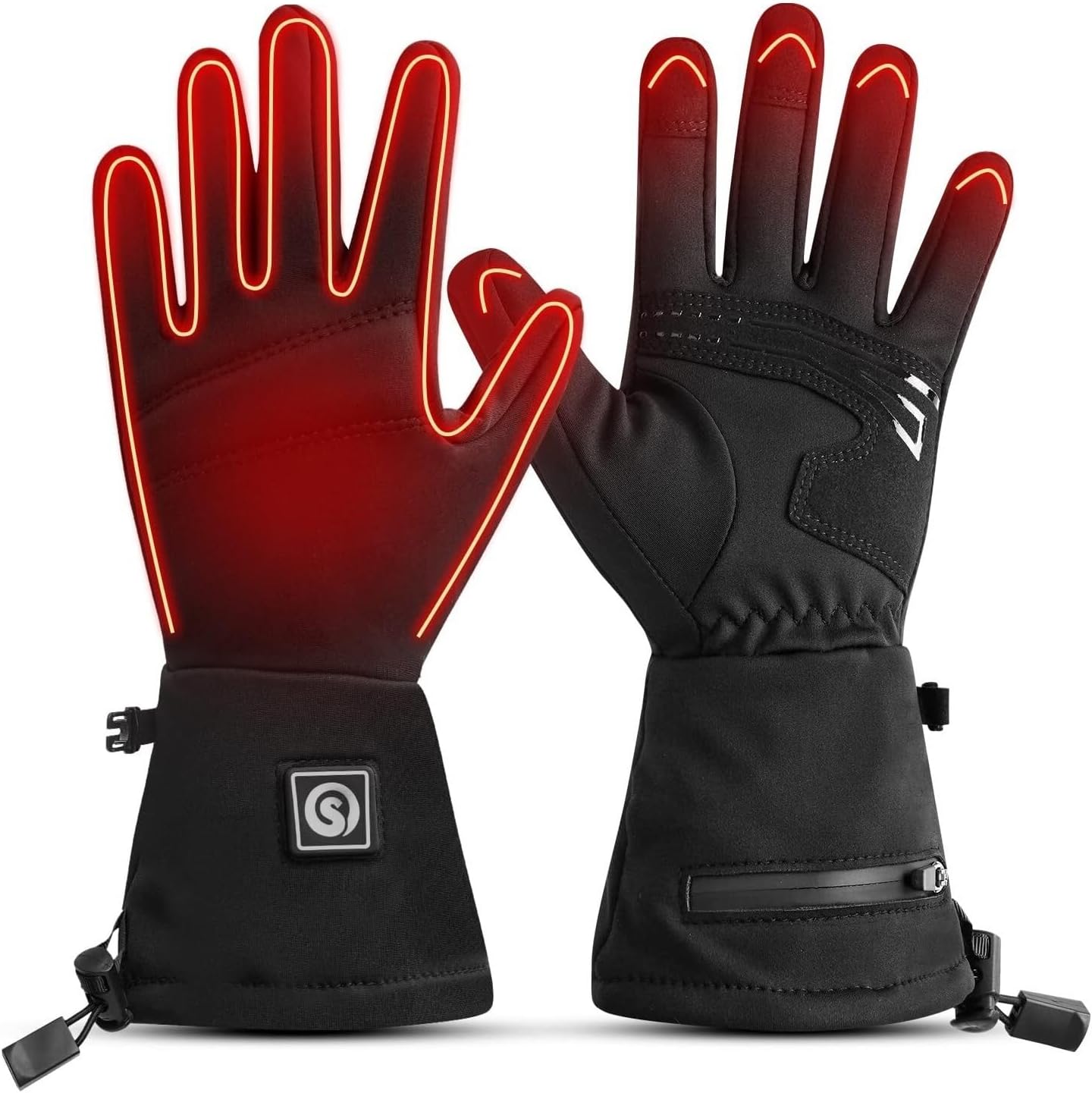 Electric Gloves, Heated Glove For Men And Women,Rechargeable Electric Battery, Riding, Ski, Snowboarding, Hiking, Cycling, Hunting, Thin,for Motorcycle Driving Hiking(Medium)