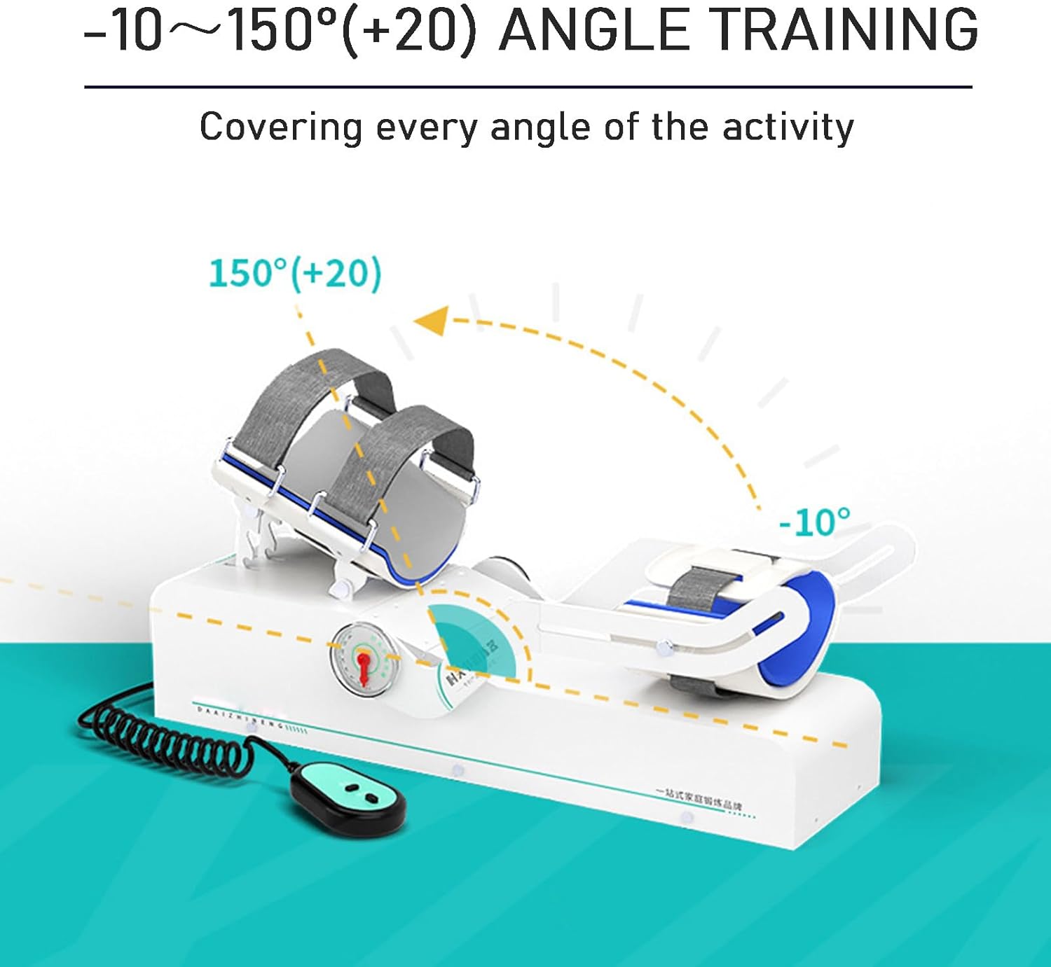 Arm Rehabilitation Trainer,Electric Elbow Joint Rehabilitation Device, Elbow Brace Arm Exerciser, -10°~150° Adjustable Post Op Elbow Brace Stabilizer Splint, for Arm Fracture