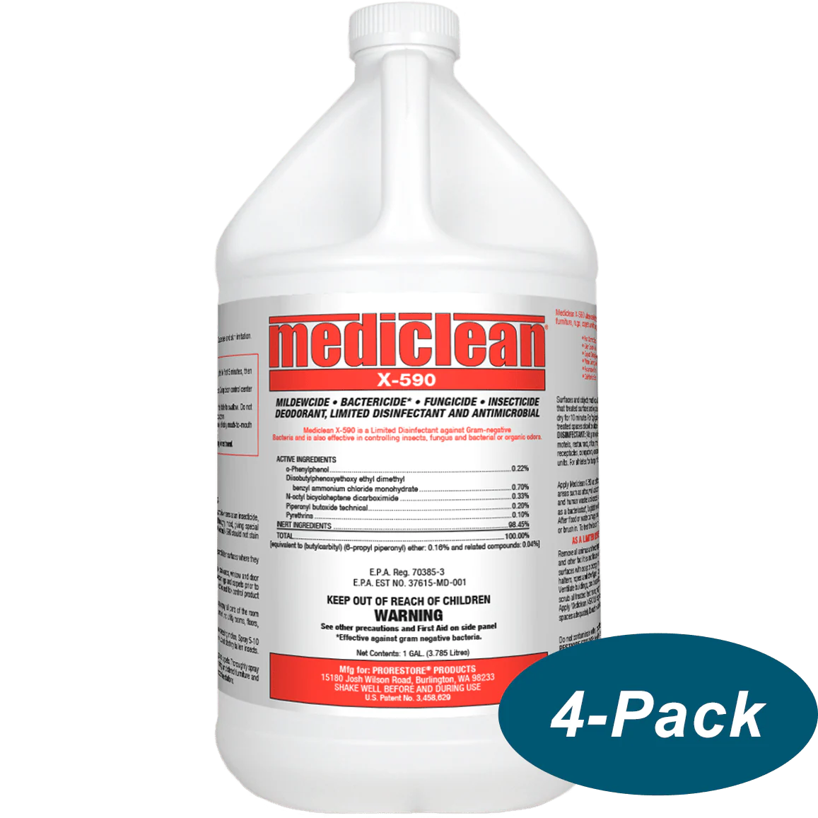 MediClean X-590 Institutional Spray Plus - Case of 4