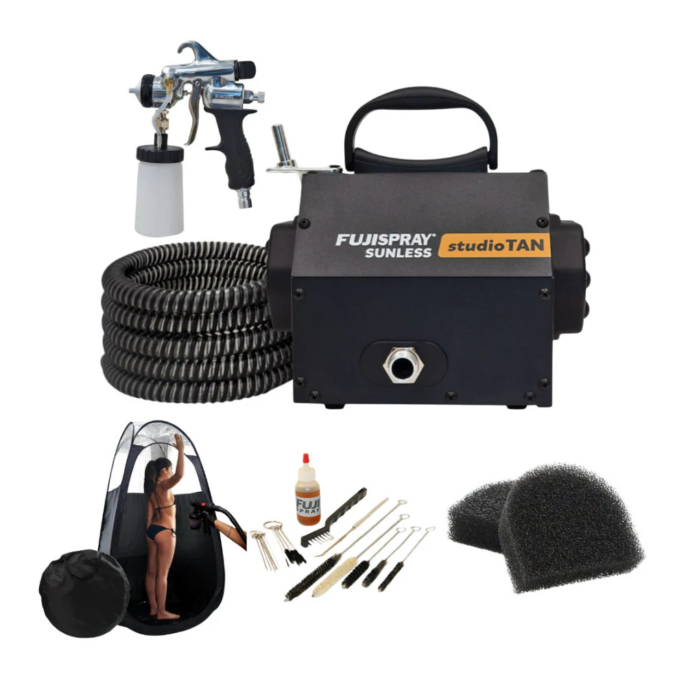 Fuji Spray Sunless 2100 studioTAN Spray Tan System with Accessories Bundle