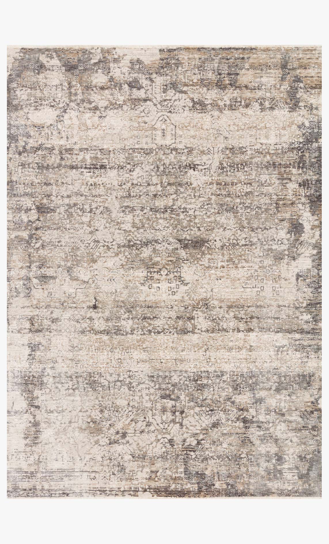 Loloi Homage Collection - Transitional Power Loomed Rug in Graphite & Beige (HOM-01)