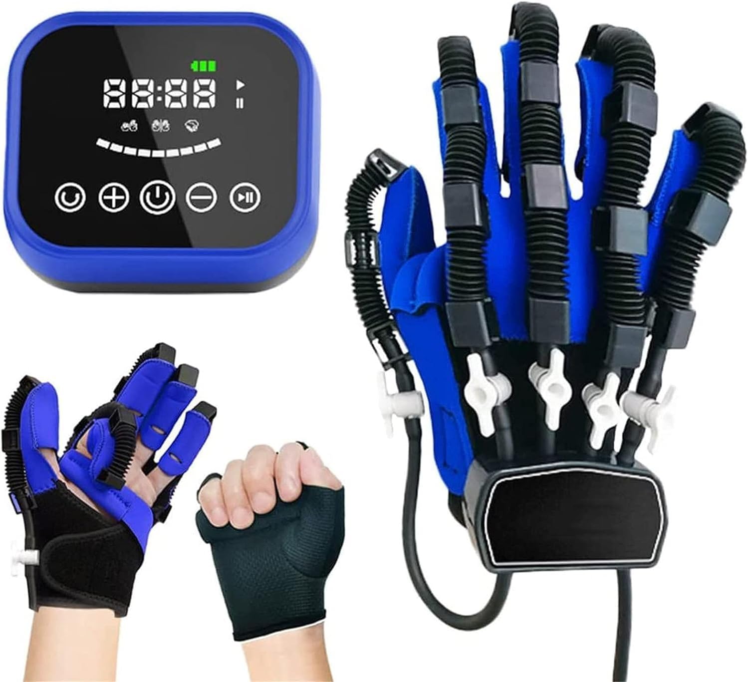 Hand Rehabilitation Robot Gloves Rehabilitation Robot Gloves, With Single Finger Training And Mirror Mode, Smart Chargeable Finger Training Rehab Orthotics Rehabilitation Gloves ( Color : Righthand ,