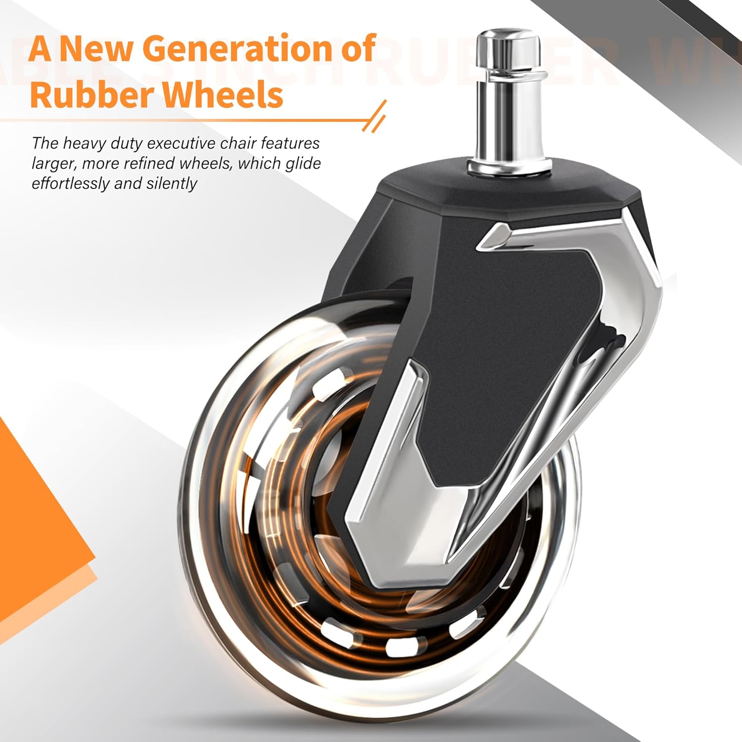 VUZI 700lbs Big and Tall Office Chair-Large Computer Chair with Adjustable Lumbar Support 3D Flip Arms Plus Size Wheels, High Back Executive Desk Chair, Heavy Duty Metal Base, Thick Padded Wide Seat