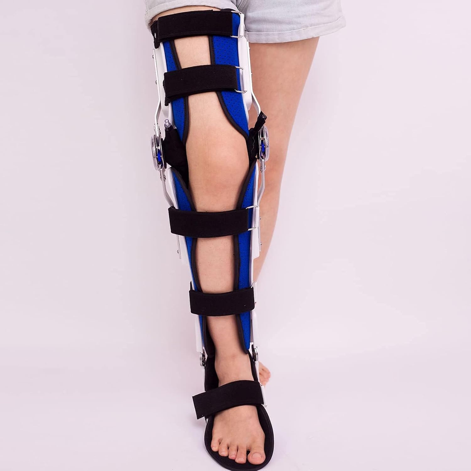 Knee Abduction Splint, Hip Knee Ankle Foot Orthosis, Adjustable Knee, Ankle and Foot Brace, Foot Ankle Orthosis, Foot Protector, Post-Operative Leg Fracture
