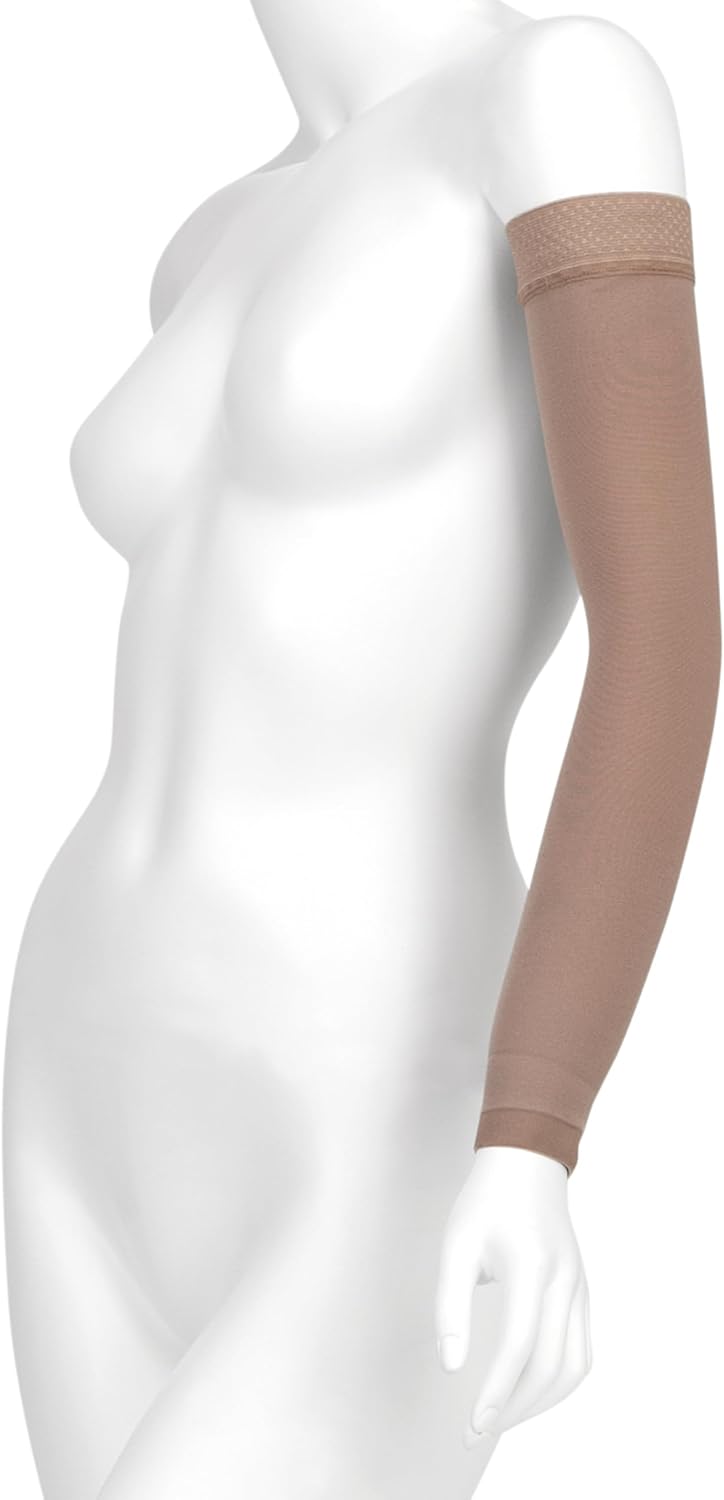 Juzo Dynamic Varin 3511 20-30mmhg Armsleeve with Silicone Top Band for Women
