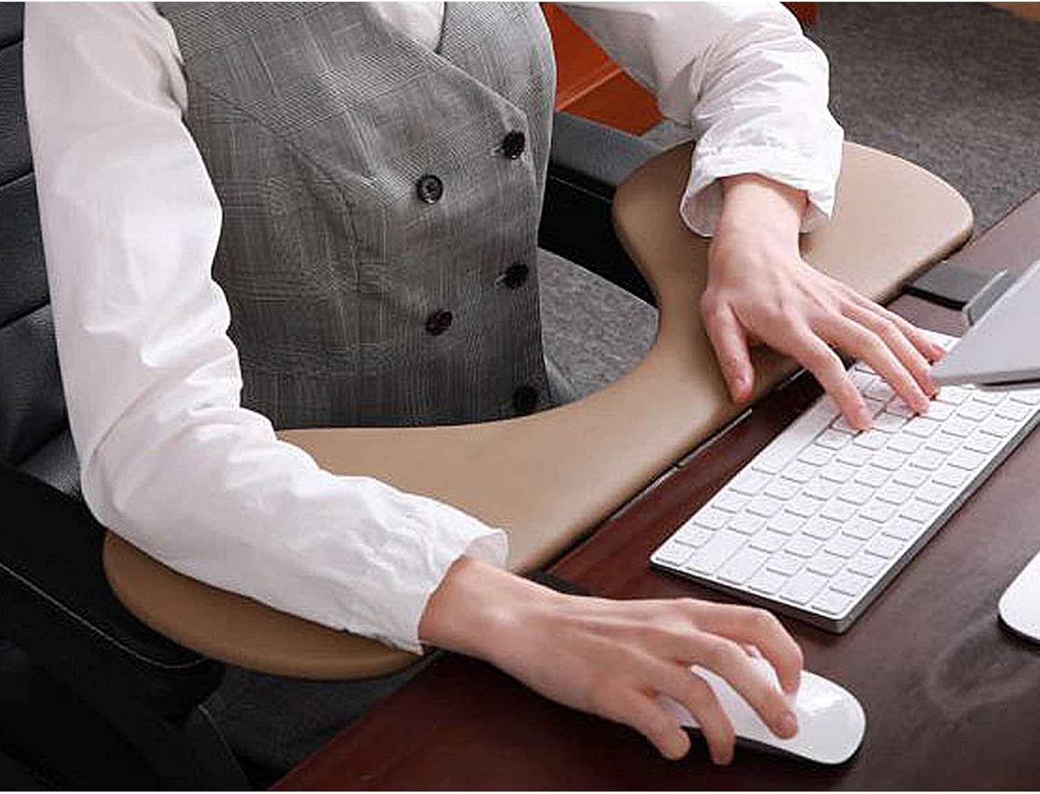 Keyboard Wrist Rest Pad Ergonomics Desk Extension Stand Office Desk Elbow Rest Keyboard Support Shelf Mouse Armrest Tray,
