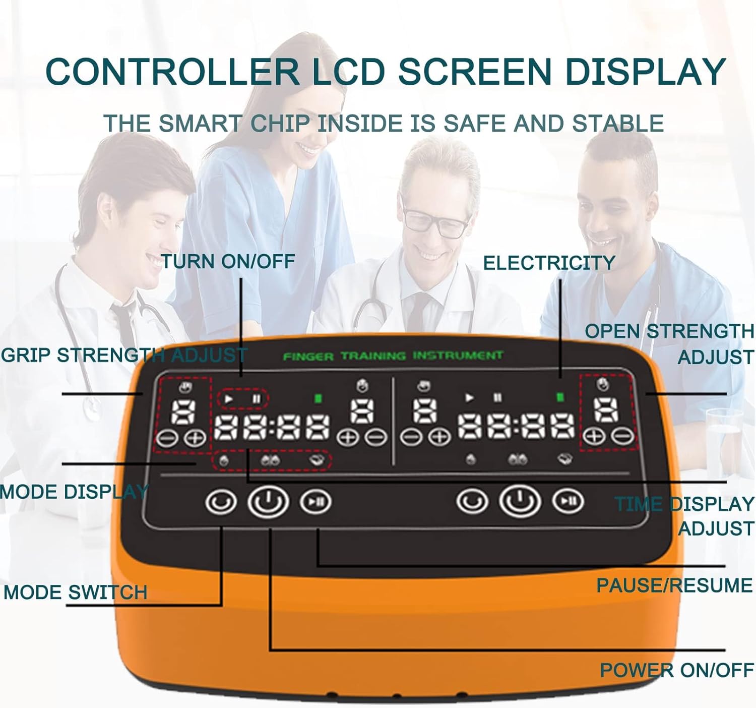 Rehabilitation Robot Glove Two-Handed Mode, Electric Finger Exercise Tools Help with Finger Extension Training, Massage Gloves Finger Training Gloves-Left and Right Hand||S