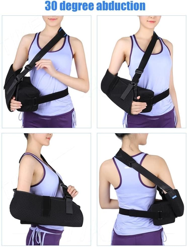 Shoulder Abduction Sling With Pillow Arm Sling And Armrest Cushion Pad Shoulder Joint Abduction Arm Sling Fixed Shoulder Abduction Pillow Immobilizer For Injury Support (Size : Medium)