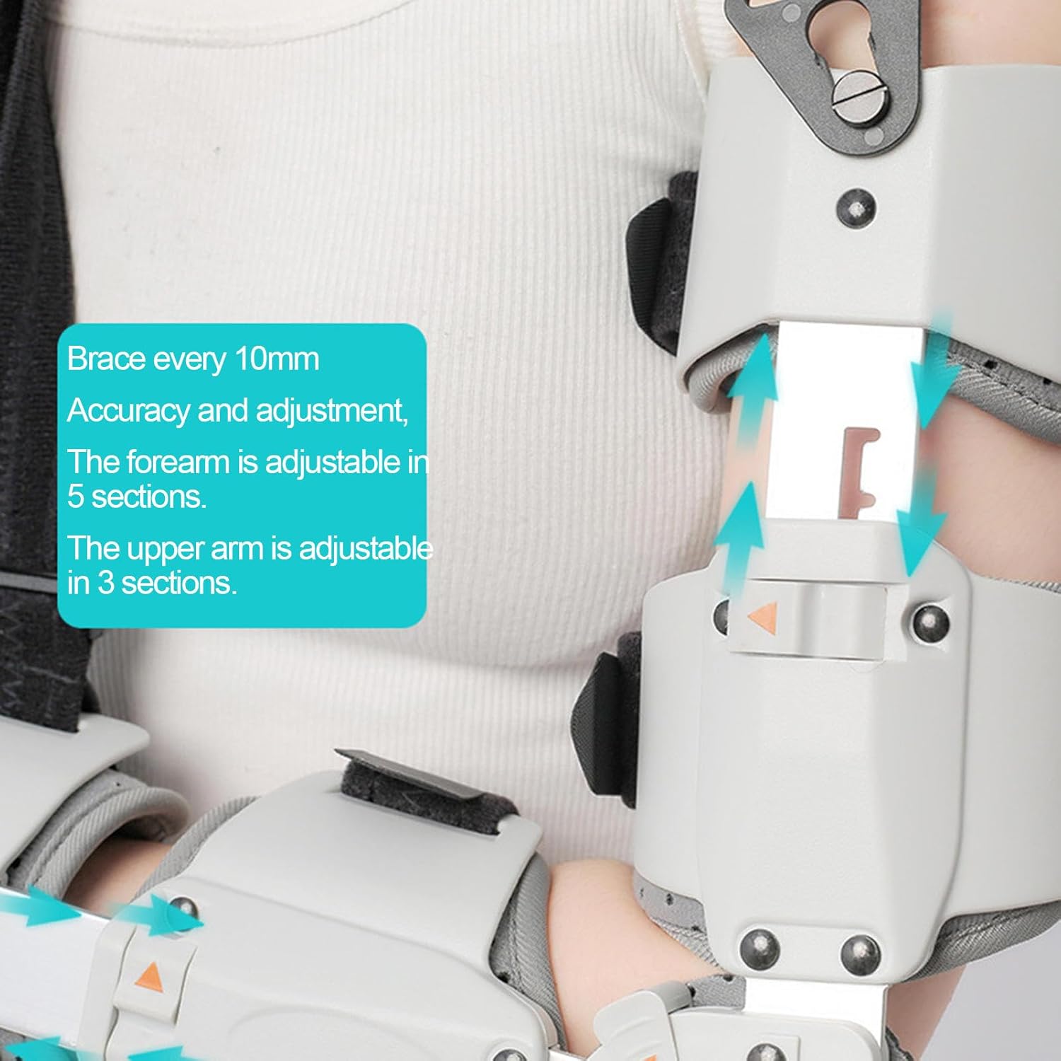 Adjustable Elbow Joint Brace for Men Women Elbow Stabilizer for Sprain Dislocation Fracture Elbow (Right)