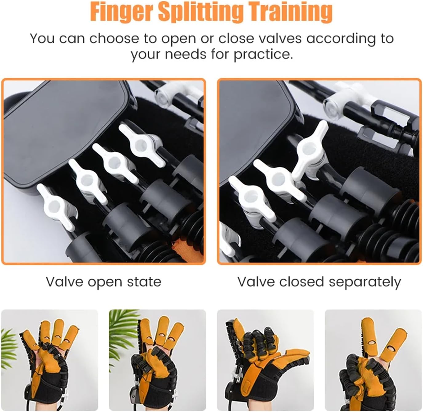 Rehabilitation Robot Gloves, Hemiplegia Finger Rehabilitation Training Equipment, Stroke Hand Splint, ​for Hand Function Recovery