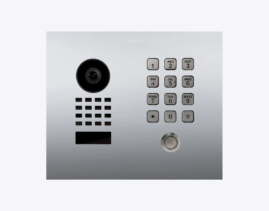 DoorBird D1101KH Classic Flush-Mount IP Video Door Station in Chrome