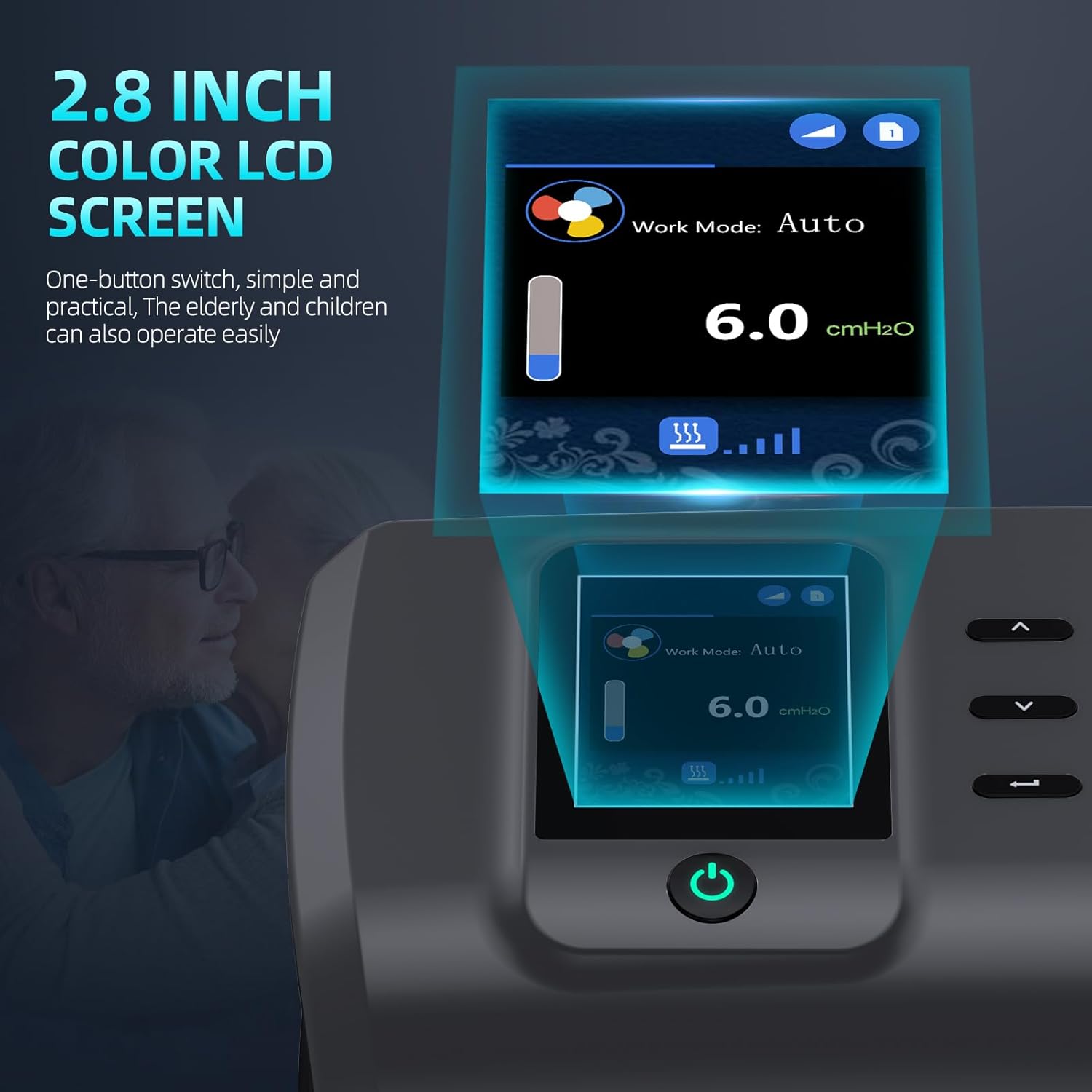 Sleep Apnea fit for Auto CPAP Machine with Hose and Humidifier Ues for Home