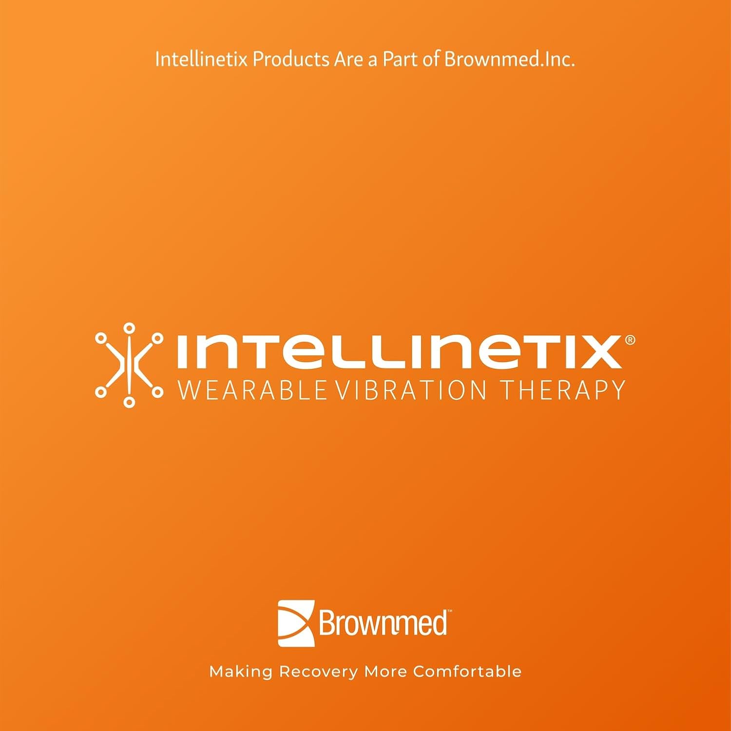 Brownmed Intellinetix Therapy Gloves - Compression Hand Gloves for Pain Relief - Wearable Vibration Therapy Massager - Medium