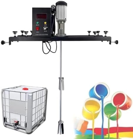 Electric Tank Mixer Machine, 980W High Power Paint Stirrer for Commercial & Home Use, Efficient Ink Dissolver Agitator