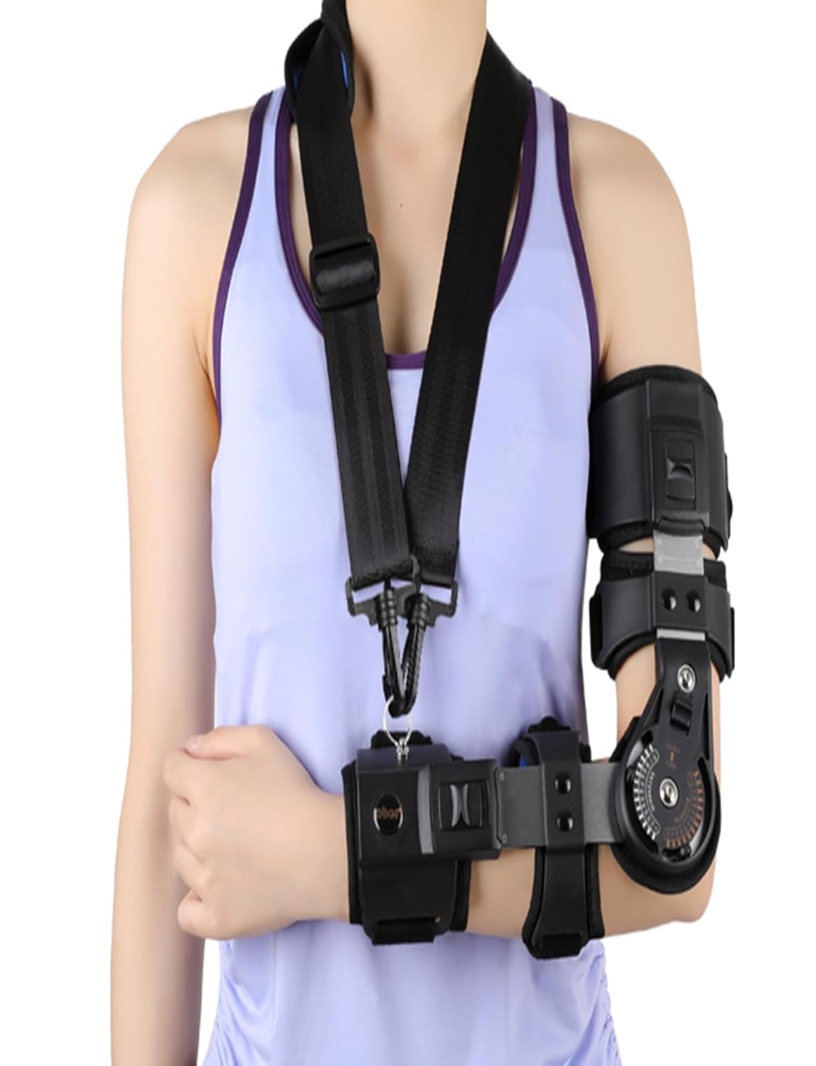 Hinged Elbow Brace Hinged Support Sling Stabilizer for Dislocated Arm Post Op Elbow Brace Stabilizer Splint Arm Orthosis Injury Recovery Support Surgery Injury Recovery(Left)