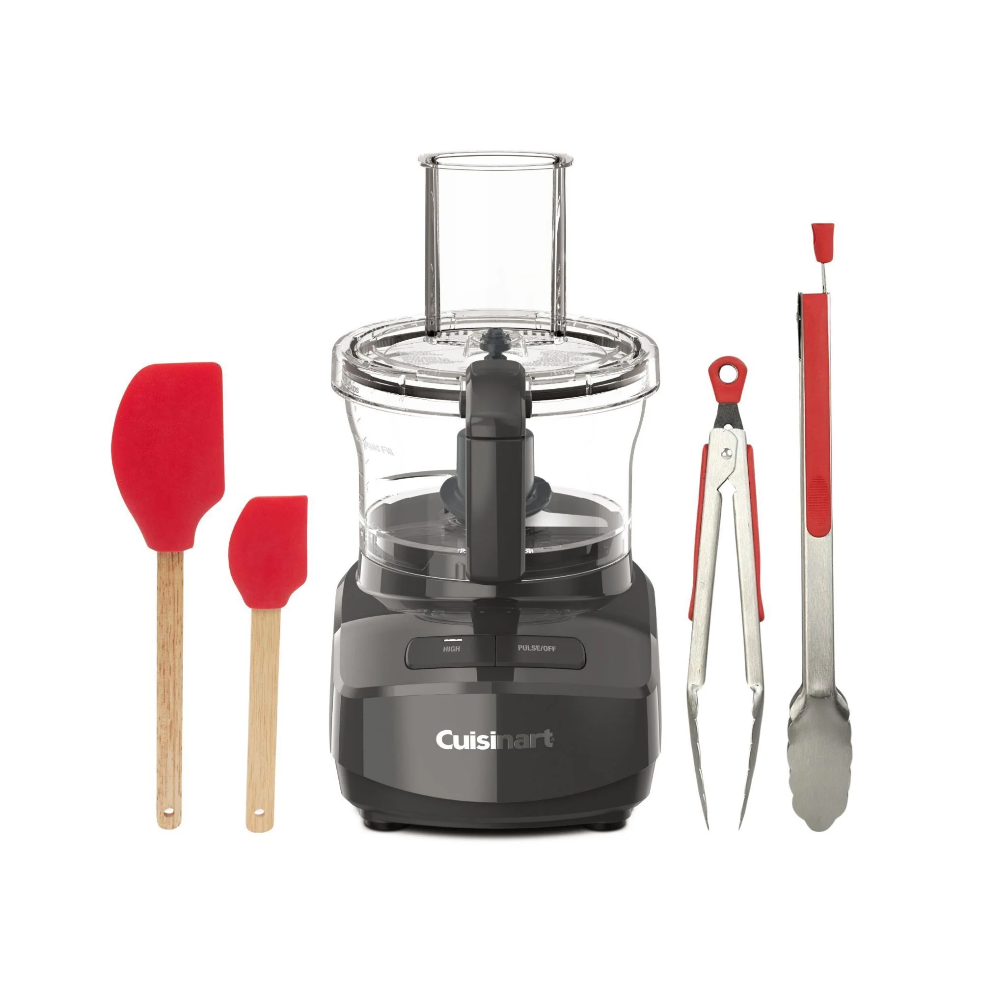 Cuisinart FP-7AG Modern Design Food Processor with Two Easy Controls (Gray) 2-pc