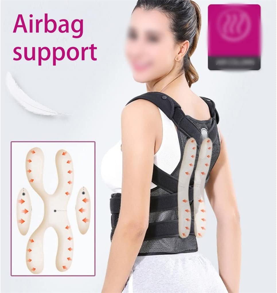 Inflatable Orthosis Pull Shoulder Support Spine Scoliosis Upper Back Brace Waist Posture Corrector Belt(L Code)