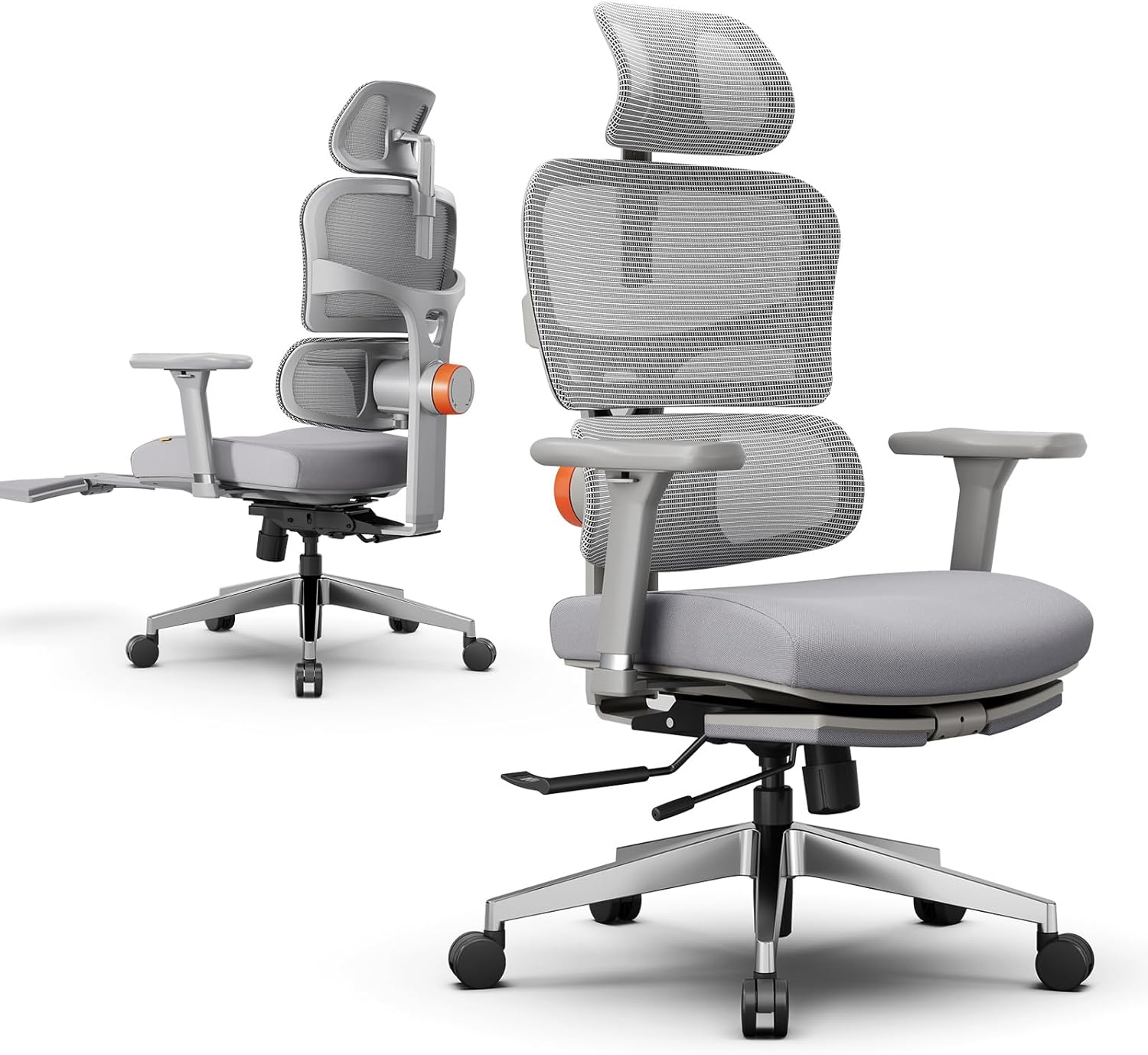 Newtral Ergonomic Office Chair with Auto-Following Lumbar Support, 136° Recline, Computer Desk Chair with 4D Armrests & Adjustable Headrest