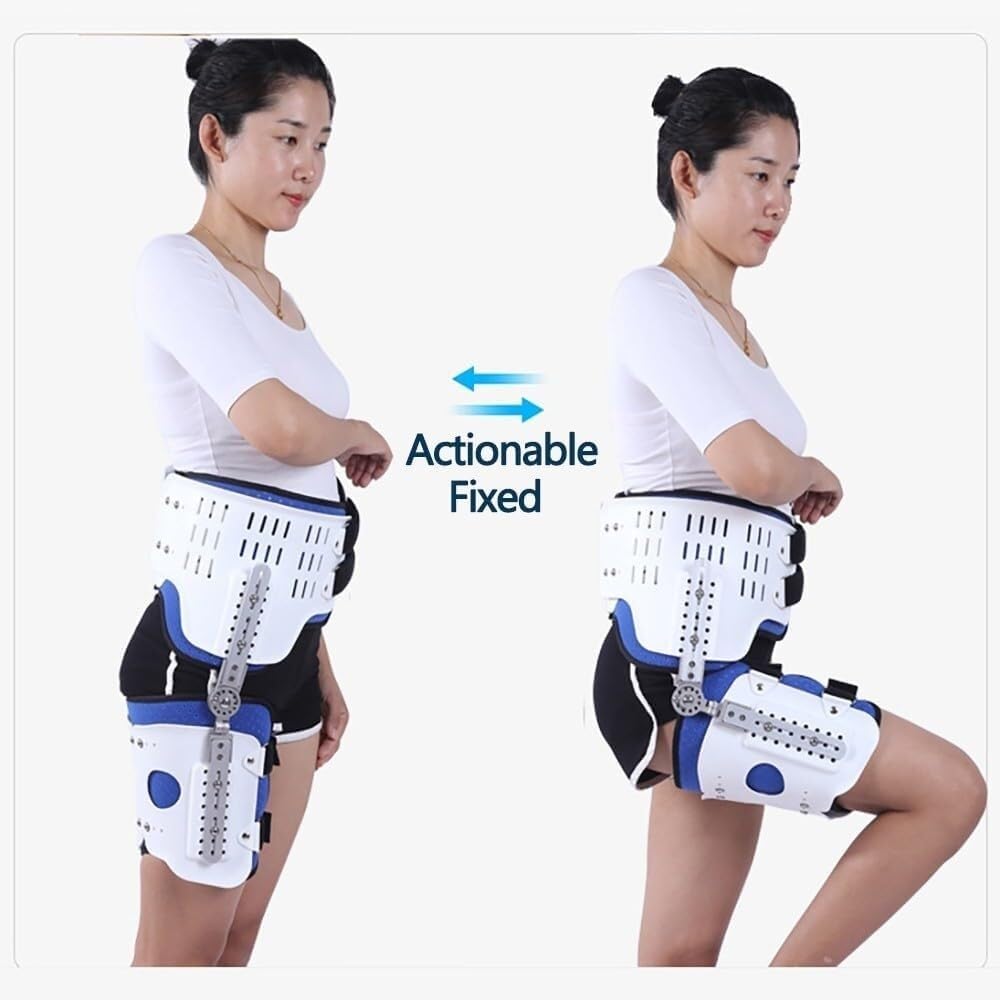 Adjustable Compression Sleeve Sciatica Pain Relief Hip Brace with Groin Support Wrap Thigh Hamstring Quadriceps Injuries Hip Joint Arthritis Postoperative Rehabilitation(Right)