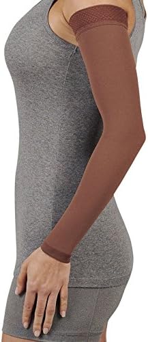 Juzo Soft 2002CG Armsleeve 30-40mmHg w/ Silicone Top Band Model: 2002MXCG - MAX, Size: III - Medium, Length: R-Regular, Color: Chestnut 23
