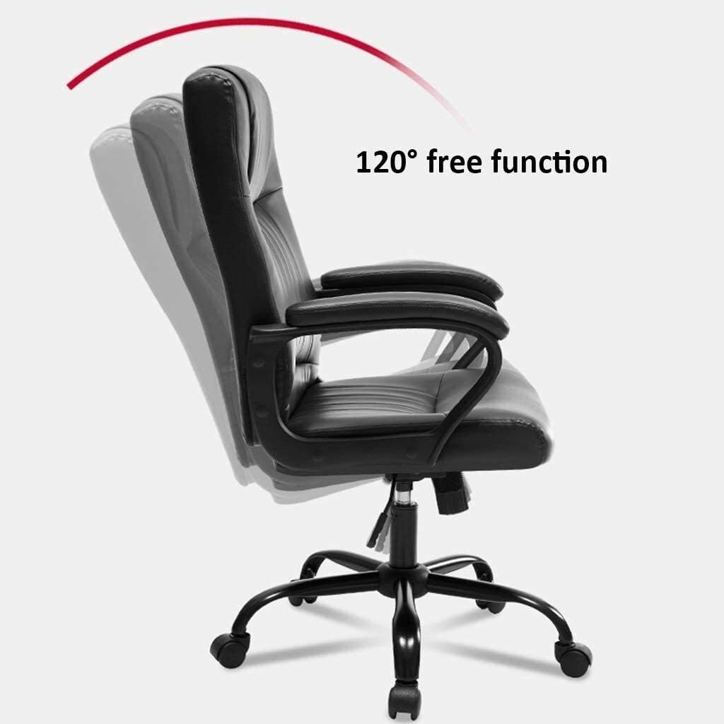 Executive Swivel Adjustable Swivel Office Desk Chair with Armrests Lumbar Support Desk Ergonomic Chair Chair Office Chair Backrest Stool Home Boss Chair Lifting Swivel Chai,