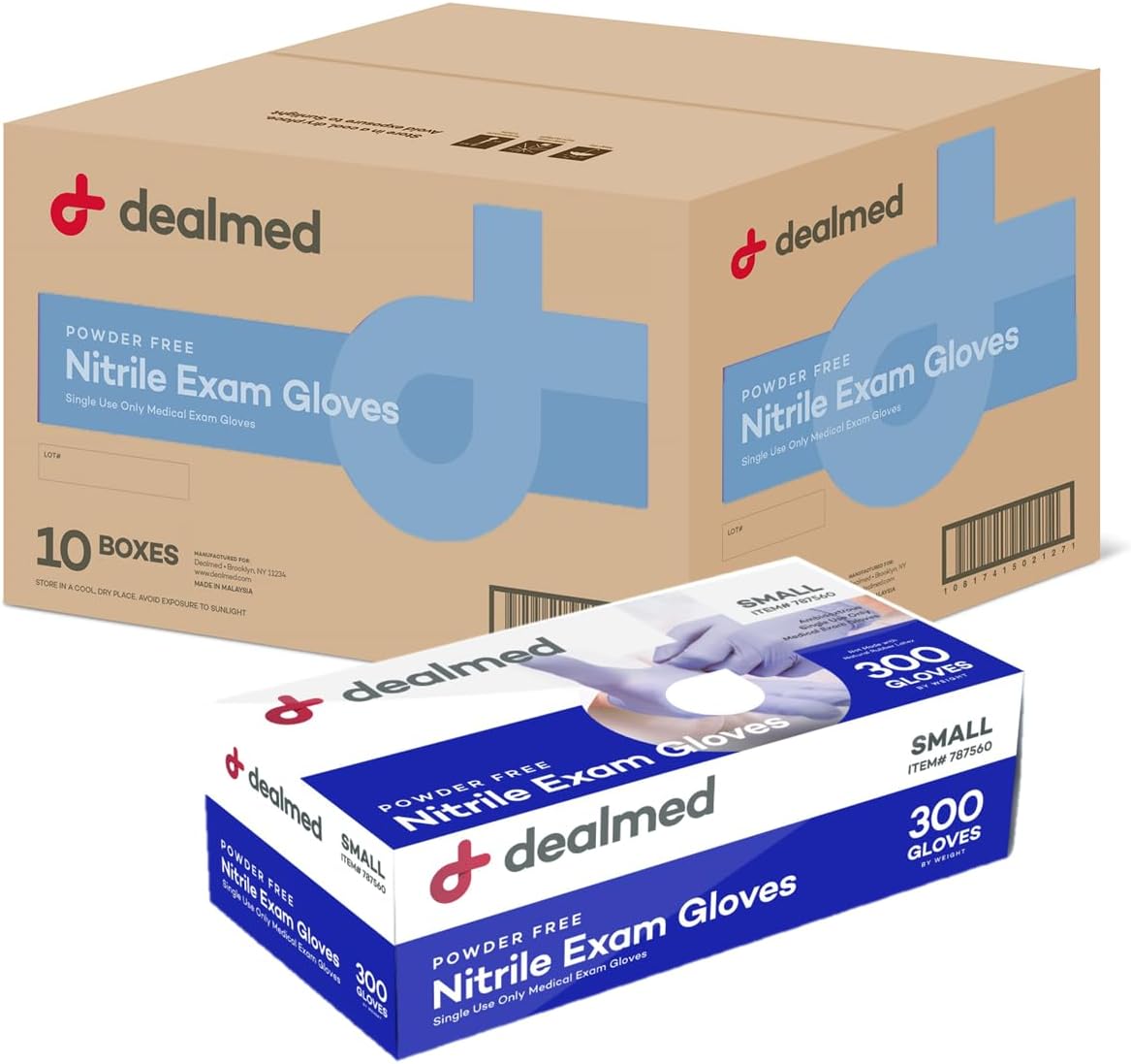Dealmed Nitrile Medical Grade Exam Gloves