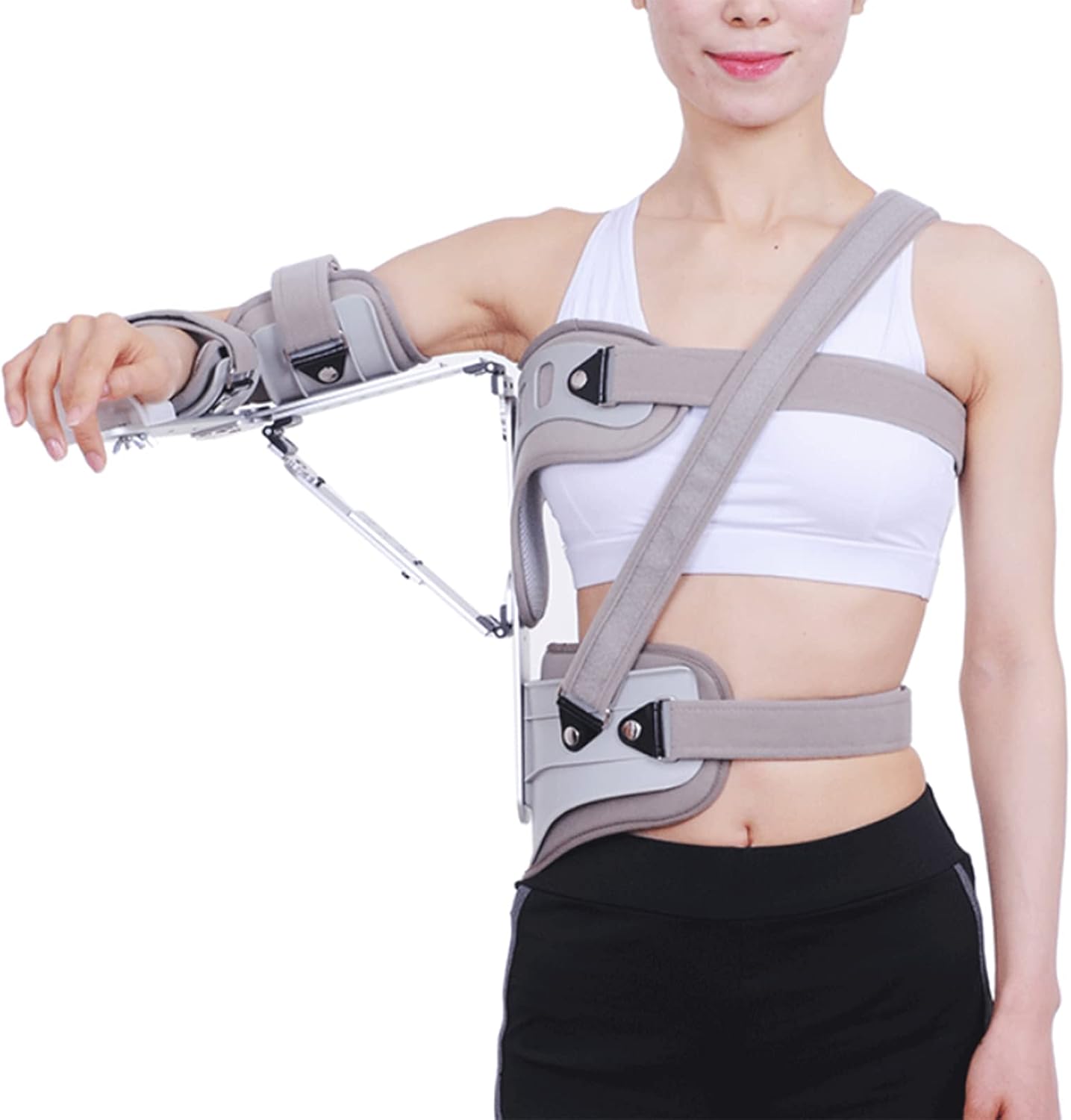 Shoulder Abduction Fixed Orthosis Adult Adjustable Arm Fixation Orthosis for Broken Fractured Arm Joint Humeral Fracture Dislocation