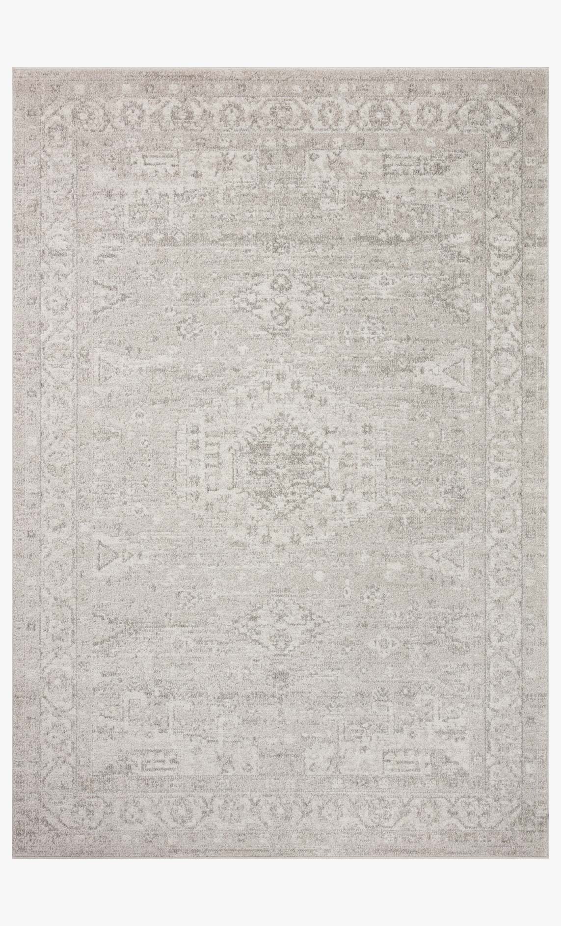 Loloi Odette Traditional in Silver and Ivory 6' 7