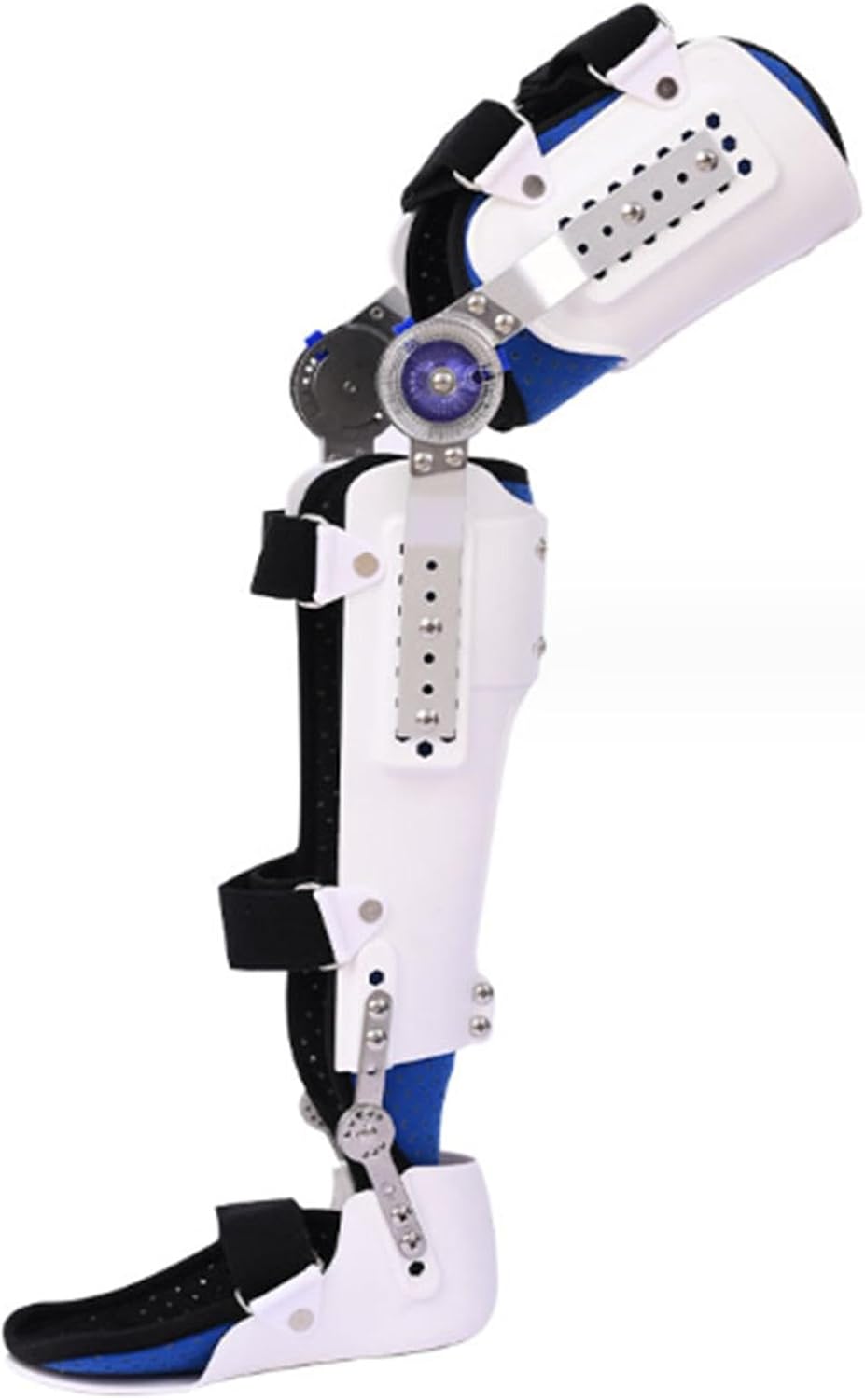 Adjustable ROM Hinged Knee Brace with Side Leg Stabilizers, Post Op Knee Support Orthosis Immobilizer for Women and Men Knee Pain Left Leg and Right Leg,Right