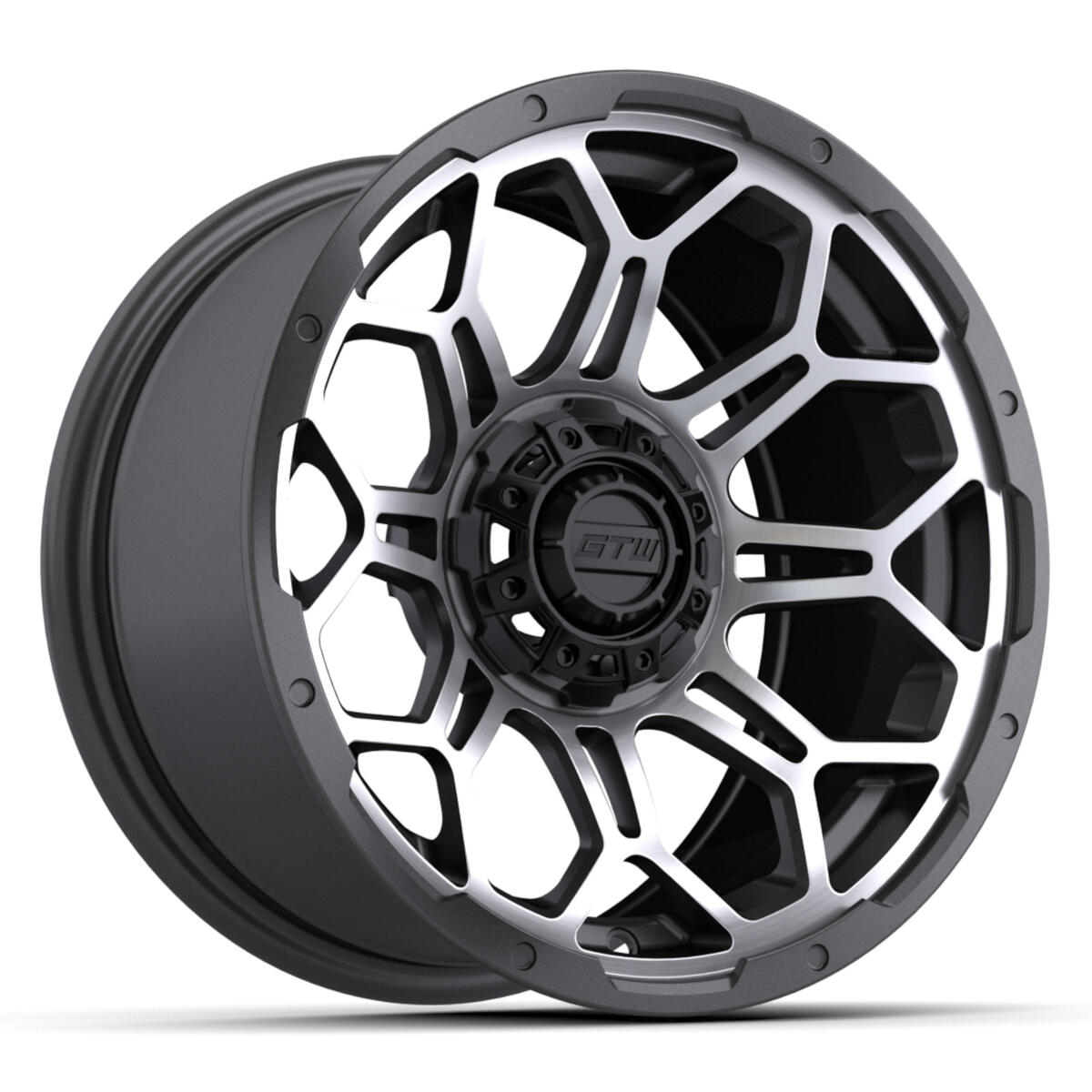 14′′ GTW® Bravo Wheel (Matte Gray-Machined)