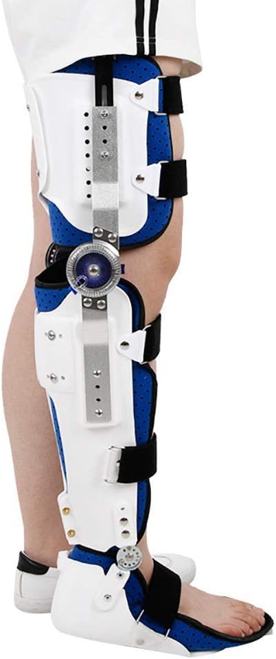 Drop Foot Brace Orthosis Knee Ankle Foot Orthosis Brace with Walking Boots Brace Fixed Leg Fracture Lower Limb Paralysis Prevention of Foot Drop and Ankle Sprain (Right