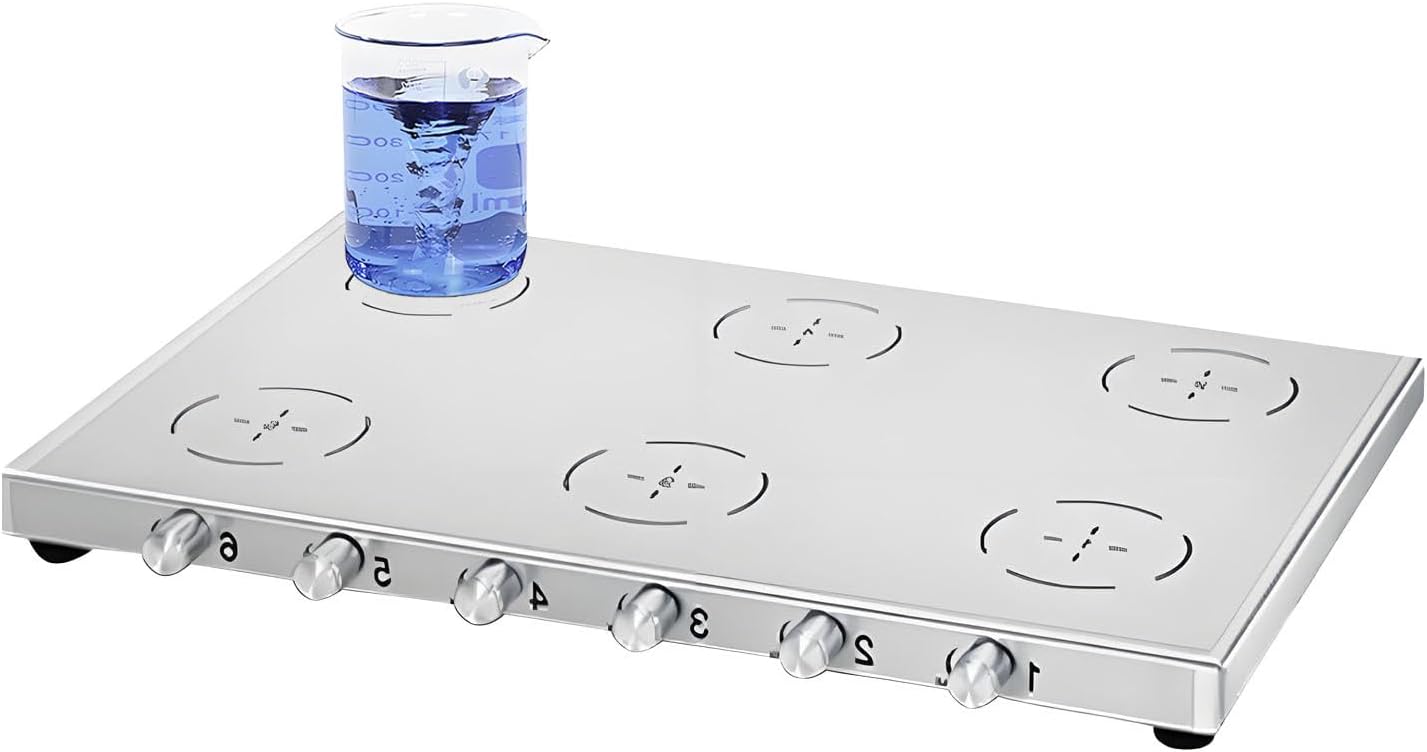 Powerful Magnetic Laboratory Stirrer/Stirring Plate, Adjustable Speed from 200-2000 RPM,for Home and Laboratory use, Improves Mixing Efficiency LC-UMS-6