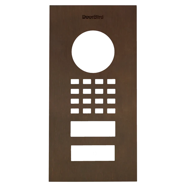 DoorBird Front Panel for D1101V Flush-Mount in Architectural Bronze