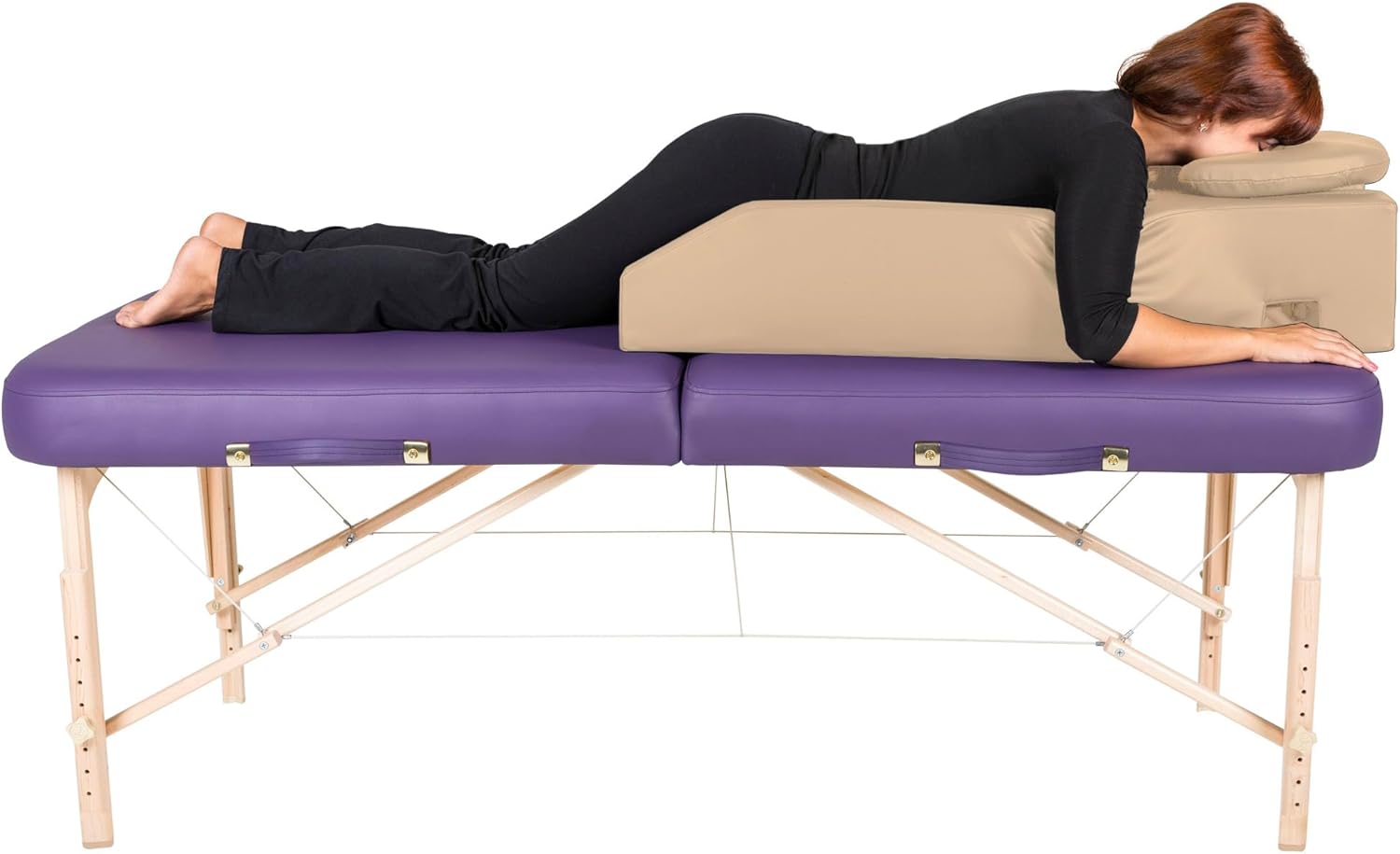 EarthLite Pregnancy Massage Cushion & Headrest - Full Body Pregnancy Bolster/Ideal After Breast Surgery & Lower Back Pain