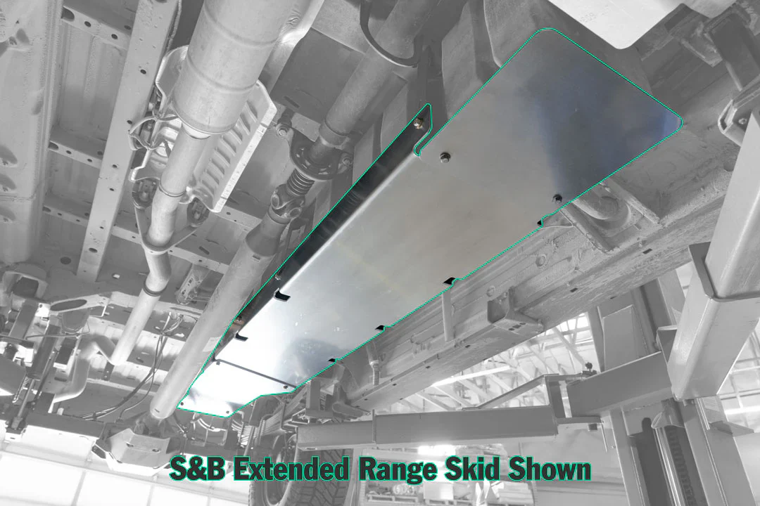 Fuel Tank Skid Plate, S&B Extended Range Compatible – Sprinter 4x4 and AWD (2019+)