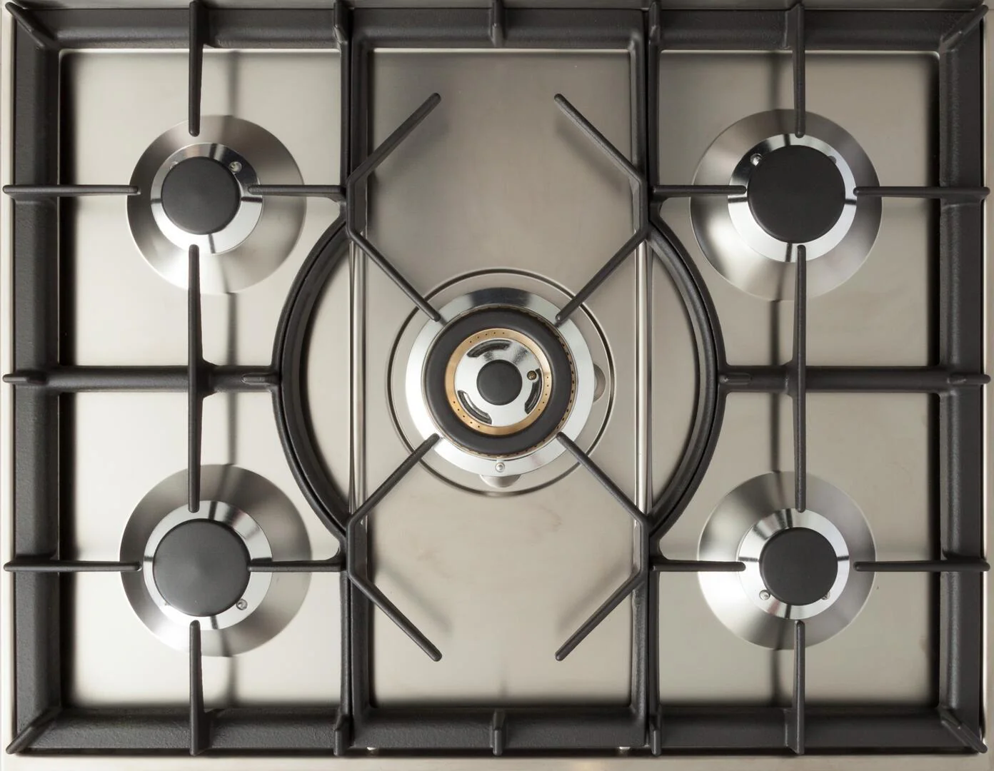 ILVE 30-Inch Nostalgie - Dual Fuel Range with 5 Sealed Burners - 3 cu. ft. Oven - Brass Trim in Matte Graphite (UPN76DMPM)