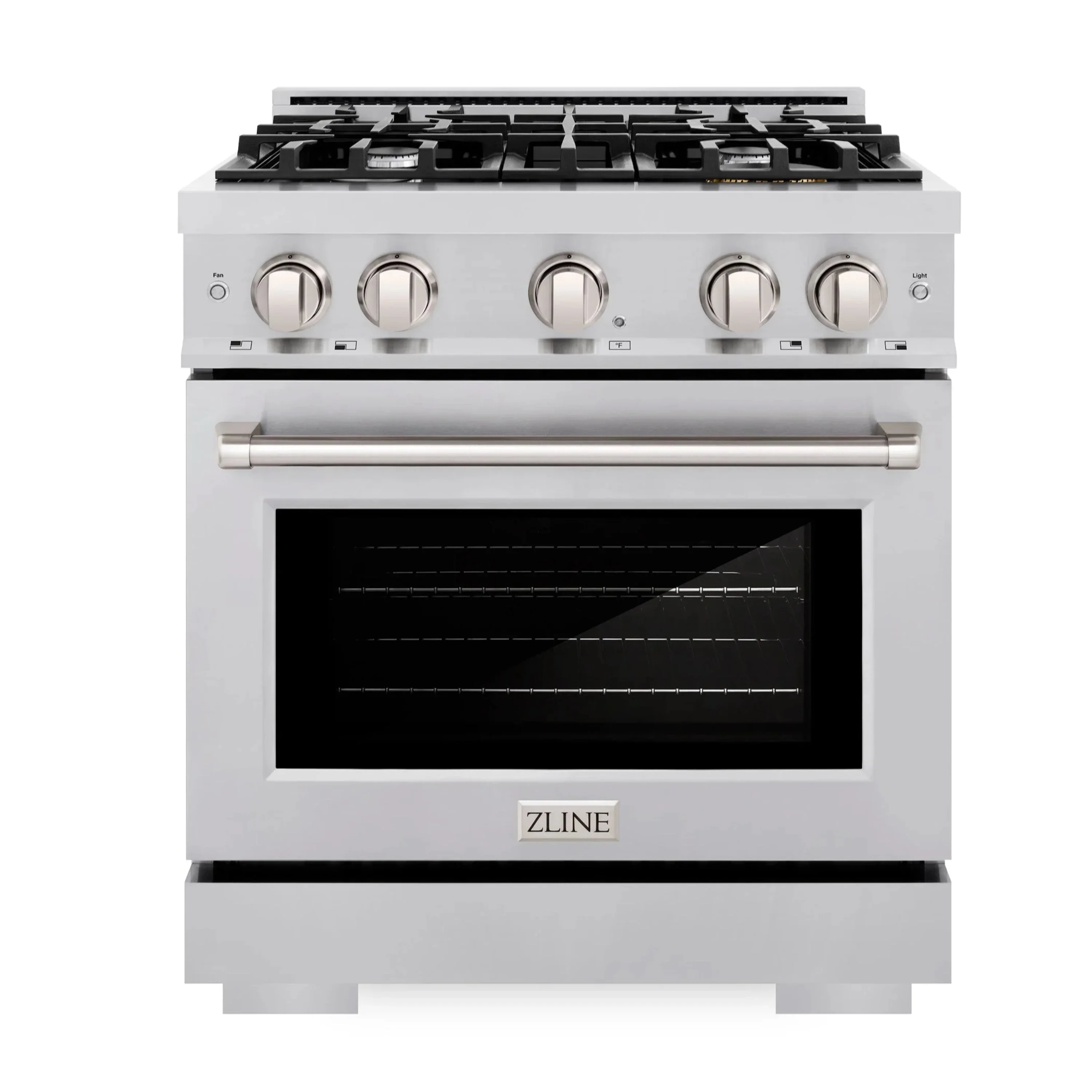 ZLINE 30-Inch Select Series Dual Fuel Range with 4 Gas Burner Cooktop and 4.2 Cu. Ft. Electric Convection Oven in Stainless Steel (HDR30)