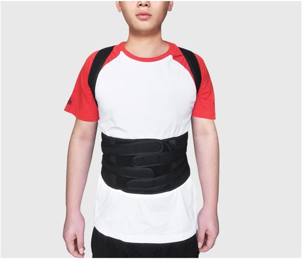 Univerval Posture Corrector&Waist Trainer Back Brace Clavicle Support Stop Slouching Hunching Adjustable Trainer(L Code)