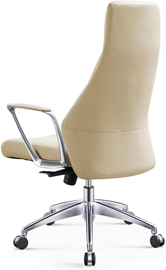 Ergonomic Office Chair Executive Seat Office Chair Rotate Computer Stool High Back Support Modern Leather Furniture with Armrest Sponge Cushion Leisure Backrest Furniture S,