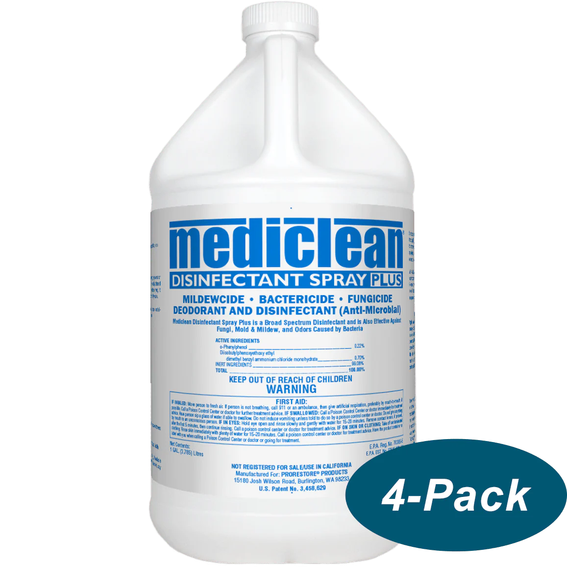 MediClean Disinfectant Spray Plus - Case of 4