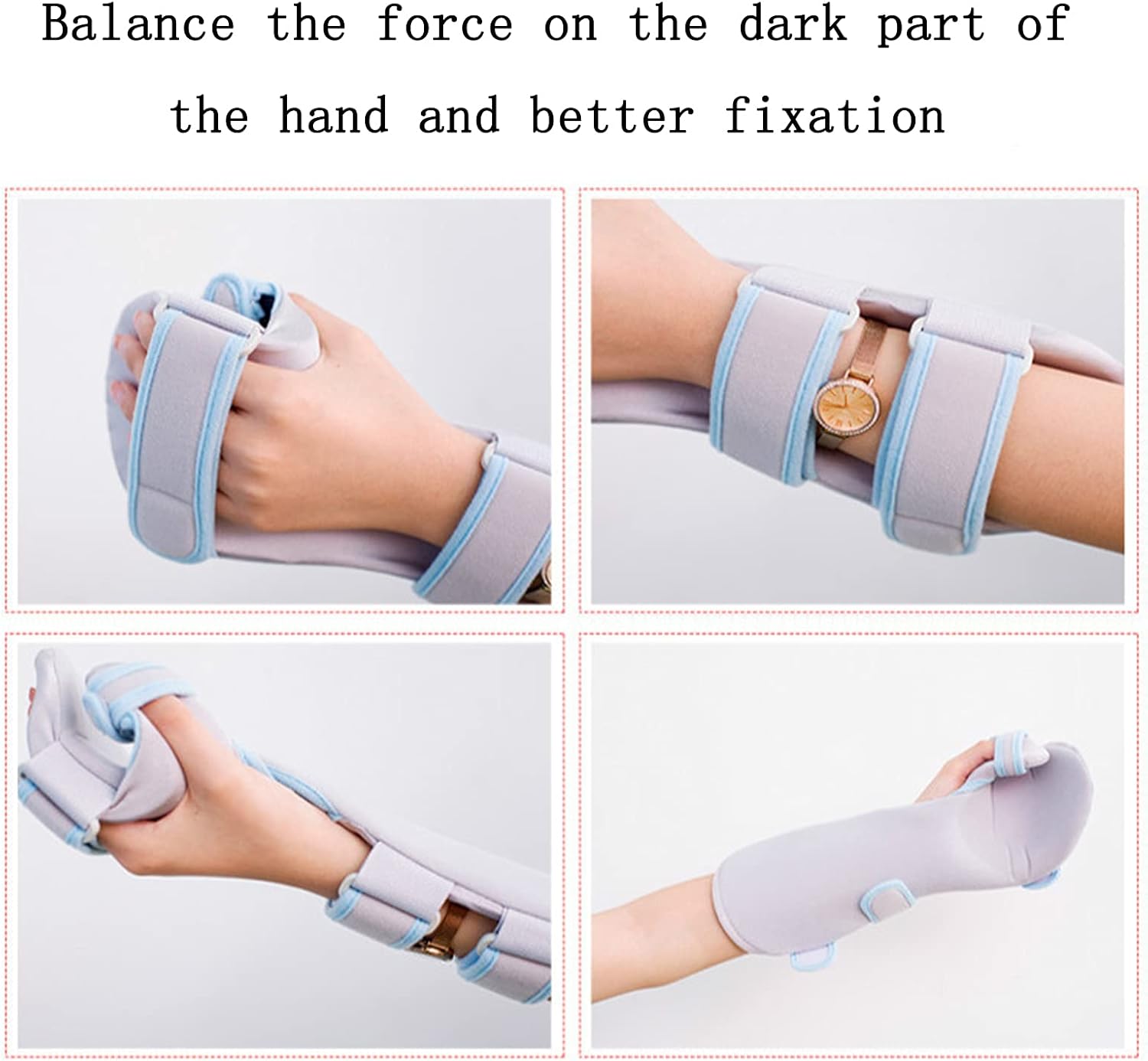 Hand Splint Night Wrist Thumb Finger Brace Immobilizer Resting Hand Splint Hand Fnctional Support for Sprains Fractures Carpal Tunnel (Left)