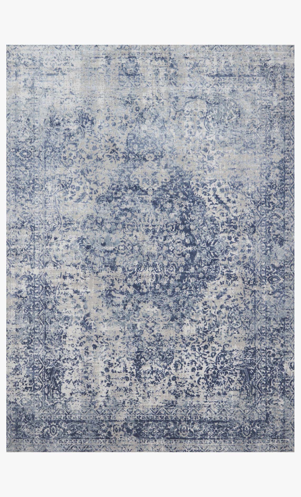 Loloi Patina Collection - Transitional Power Loomed Rug in Blue & Stone (PJ-04)