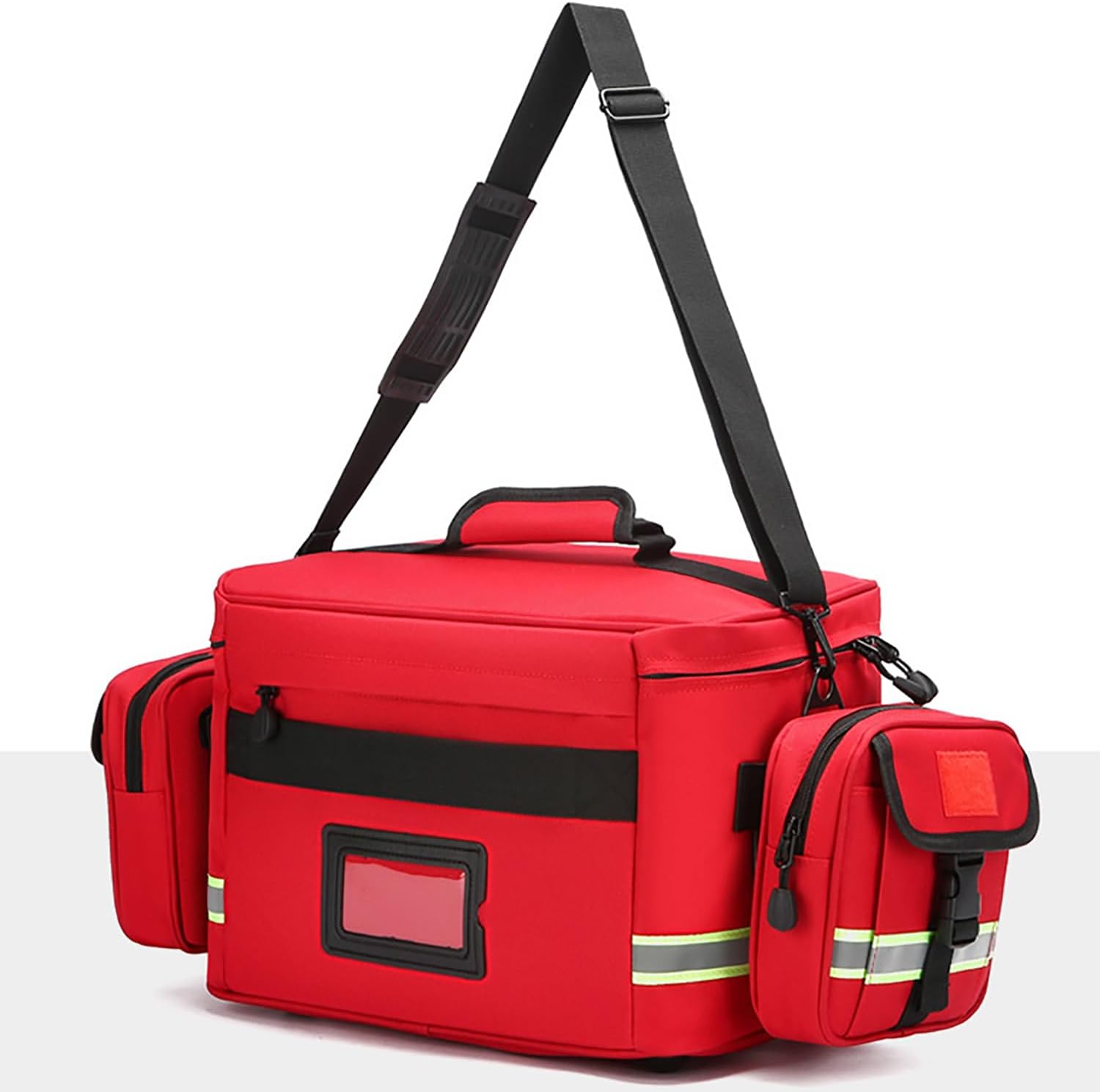 First Aid Bag Home Health Nurse Bag Empty, Professional Medical Bag Emergency Responder Trauma Bag Portable Medical Supplies Shoulder Bag, Ideal for EMT, EMS, Paramedics, Bag Only(F)