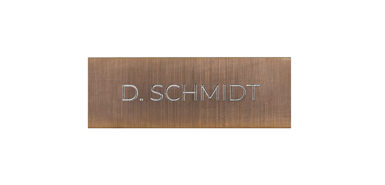 DoorBird Nameplate for One Call Button D11X in Bronze - Individual Engraving