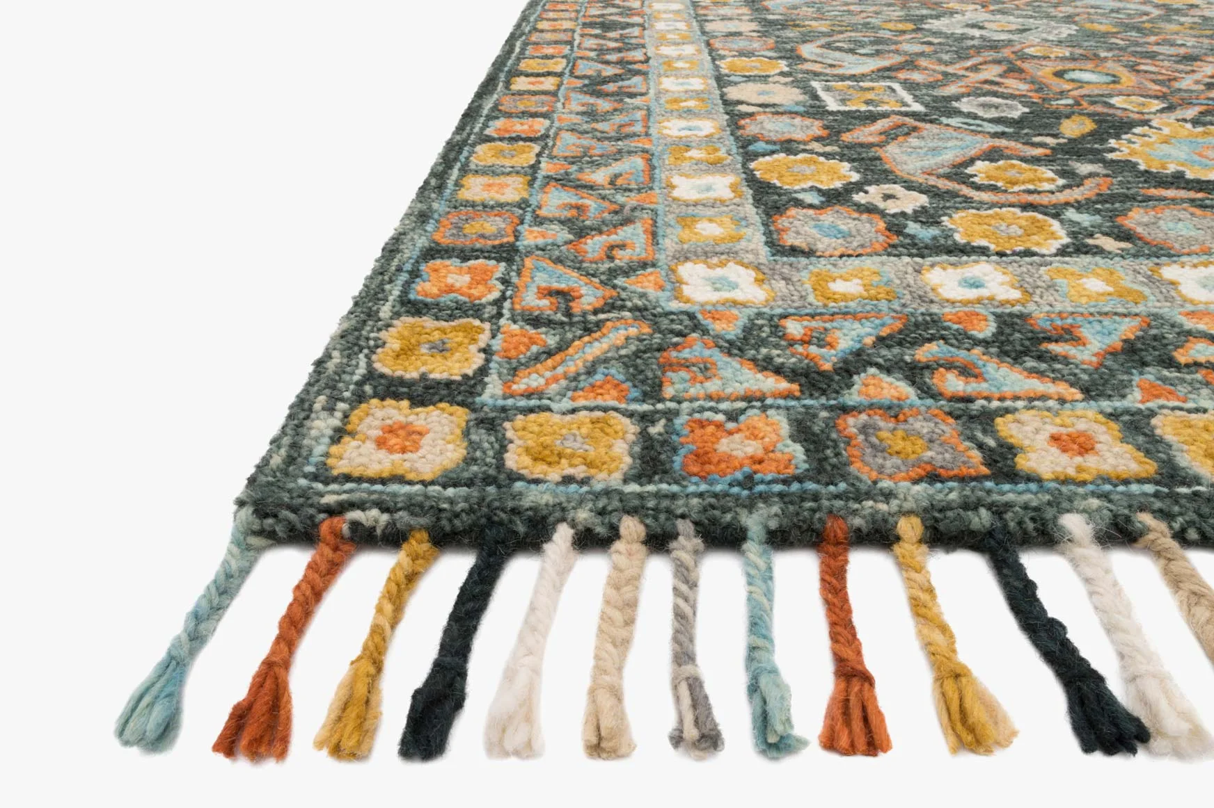 Loloi II Elka Collection - Transitional Hooked Rug in Denim (ELK-03)